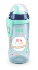NUK Kiddy Cup Night Toddler Cup | 12+ Months | 300 ml | Leak-Proof Toughened