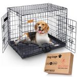 BELOFAY Dog Cage Crate - Heavy Duty Metal Frame - Dual Door, Collapsible S,M,L,X