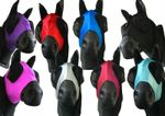 Horse Lycra Fly Mask Hood Pony Cob Full Bug Eye Saver with Ears UV Protection