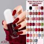 10ml Water-Based Peel Off Nail Polish – 40 Colors Quick Drying No Lamp Nail