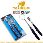 US PRO Telescopic Pick Up Tool Inspection Mirror Magnetic End & LED UK FREE P&P