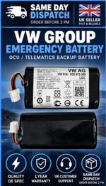 VW Audi Skoda Seat Cupra SOS OCU Telematics Backup Battery 4 Pin UK Stock