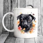 Pug Dog Mug - Ideal Gift, Present, Birthday, Christmas