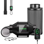VIVOSUN Smart Air Filtration G4 Kit 4",AeroZesh G4 Inline Duct Fan w/E12 Speed