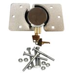 VAN HIGH SECURITY PADLOCK & HASP SET DOOR LOCK + NUTS BOLTS FIXINGS