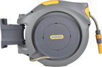 Hozelock - Auto Reel 30m wall-mounted, Lock, Auto-rewind, inc Nozzle, Fittings