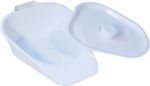 Slipper Bed Pan with Lid Disability Elderly Lightweight Robust Sturdy