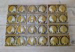 SET OF 12 VICTORIAN SCALLOP SHELL BORDER TILES CARTER & Co POOLE POTTERY M2282