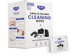 ZedQ Lens Cleaning Wipes Pack of 200 for Spectacles, Screens, Glasses, mobile