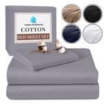 Luxury 100% Egyptian Cotton Flat Sheet TC 400 Bed Sheets Single Double King Size