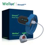 Wellue SleepU Continuous Wrist Pulse Oximeter w Ring Sensor Probe, PC Software