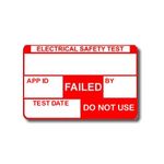 520 PAT Test Failed Plug Top Labels