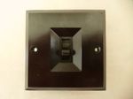 Vintage S & B Bakelite Flush Mounting Sliding Light Switch 1 Way 5 amp Brown NOS