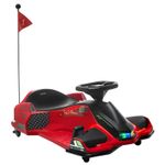 Electric Go Kart for Kids with Music LED Lights Red