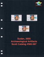 $12.50 Scott Value - 2005 SUDAN Archaeology Artifacts scarcer CV MNH NH UMM