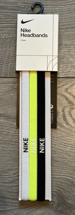 Nike Headbands - 3 Pack - Yellow/White/Black - BNWT