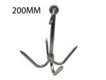 200mm Stainless Steel Fishing Net Hook Grapnel Anchor Grappling marine boat
