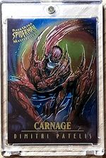 1995 Spider-Man Masterpieces Card 3 CARNAGE.