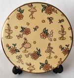 Rare Vintage  Coalport Powder Compact with Ballerinas and Flowers