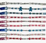 Personalised dummy clips Chain strap bling Boys and Girls
