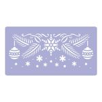 Plastic Reusable Window Christmas Stencil // CHRISTMAS BRANCH #1 // Template