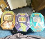 Pokémon TCG Slaking Tyranitar Darkrai Promo Deck Tins (3), Cards, English