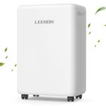 Dehumidifier, 12L/Day Dehumidifiers for Home with timer, filter 12L, White 