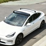 Roof Cross Rails Bars Rack FOR TESLA MODEL Y 2019-2026 Aluminum Pair ALL BLACK