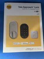 Yale Approach Lock WiFi Keypad Touch Fingerprint Silver Smart Lock New