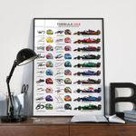 FORMULA ONE 2025 DRIVERS TEAMS HELMETS SIGNED PRINT POSTER LEWIS HAMILTON F1 #2