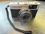 Olympus Trip 35 35mm Film Camera Silver/Black with Wrist Strap
