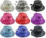 Elegance Collection Sinamay Loops Wedding Hat
