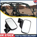 UTV Side View Rear Mirrors 1.75" & 2" For Kawasaki Mule PRO FX FXT DX DXT PRO-MX