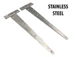 Stainless Steel Weighty Scotch Tee Hinge 12" for Gate Shed Barn Door Stable