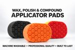 3 X hex logic type Honey Comb Polishing pads Great For Polish Waxes Compounds !