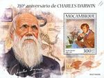 CHARLES DARWIN Naturalist/Explorer/Evolution MNH 1v-Stamp Sheet 2019 Mozambique