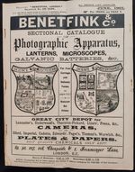Benetfink & Co, London 1901 original antique photographic apparatus catalogue