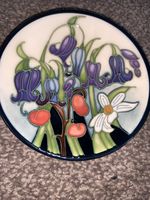 Moorcroft pottery pin dish by Emma Bossons 2005 Wild Meadow