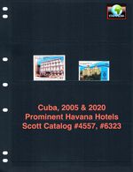 $2.75 Scott Value - 2005 & 2020 CARIBBEAN Famous Hotels scarcer CV MNH NH UMM