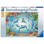 Ravensburger 500 Piece Jigsaw Puzzle Cave Dive - Dolphins - New & Sealed 