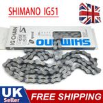 Shimano 8 Speed Chain Bike Chain IG51 MTB 116 Links Silver Road Bike For Shimano