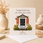 New Home Card Personalised Happy New House Moving Free P&P  HOME-6
