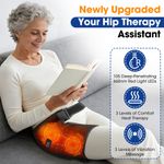 Electric Heating Vibration Massage Wrap Red Light Therapy Hip Joint Pain Relief