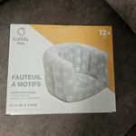 Little Me Inflatable Baby Armchair Grey Star Pattern 12+ Months