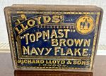 LARGE THUNDER CLOUDS TOBACCO TIN WM CLARKE & SON VINTAGE ANTIQUE C1920S