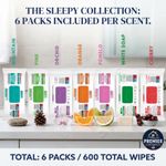 Sleepy Easy Clean Multi-Surface Wipes - 6 Pack (600 Total Wipes) - 7 Scents