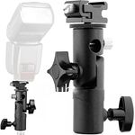 Flash Bracket Hot Shoe Umbrella Holder Mount Light Stand For DSLR Camera E Type