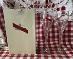 New Vintage Mumm Champagne Glass Flutes Set of 2 Original Box 