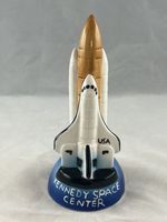 KENNEDY SPACE CENTER Ceramic Pottery BELL Souvenir ORNAMENT 16.5 cms