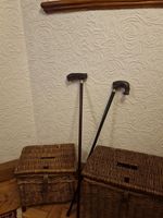 Vintage Keith Cowie Walking Stick Pike Eating Fish Silver Mounted